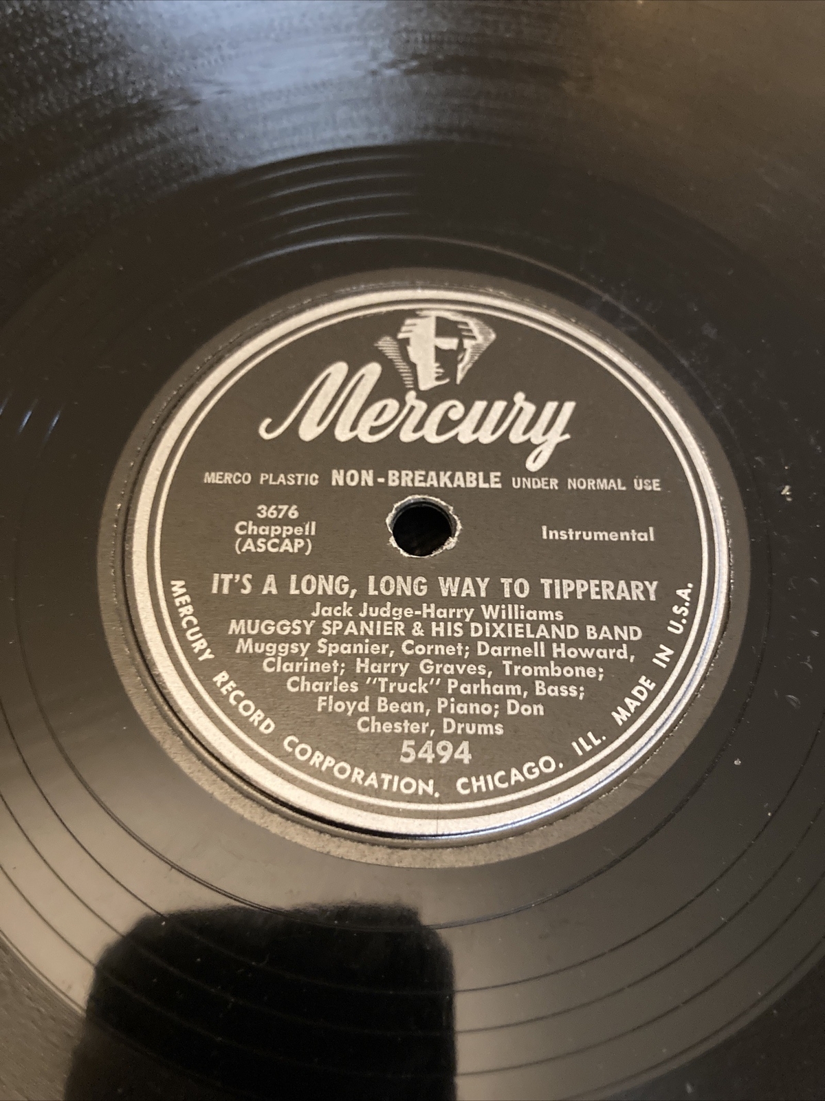 JAZZ Mercury 78 RPM Muggsy Spanier It s A Long Long Way To Tipperary 