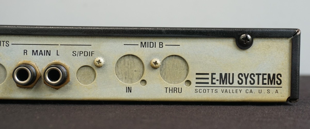 E-MU Xtreme Lead-1 64 Voice BPM Synthesiser Yellow 1U Rack Mount