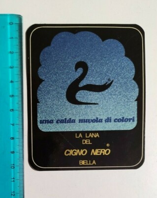 STICKER THE BLACK SWAN WOOL CONNECTING ROD STICKER STICKER 80s ORIGINAL