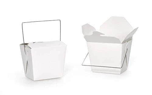 Cajas de golosinas de fiesta estilo fideos blancos, paquete de 5, crea las tuyas propias, manualidades para niños Foto 2 de 2