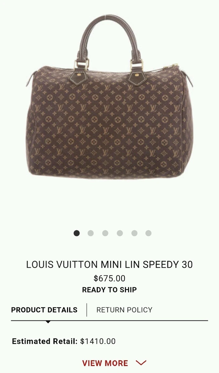 Louis Vuitton Monogram Mini Lin Speedy 30 (SHG-ixKbDp) – LuxeDH