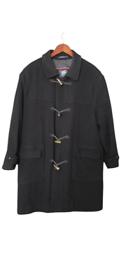 VTG Burberrys Men's Nova Check Wool Duffle Coat Made In Spain Size