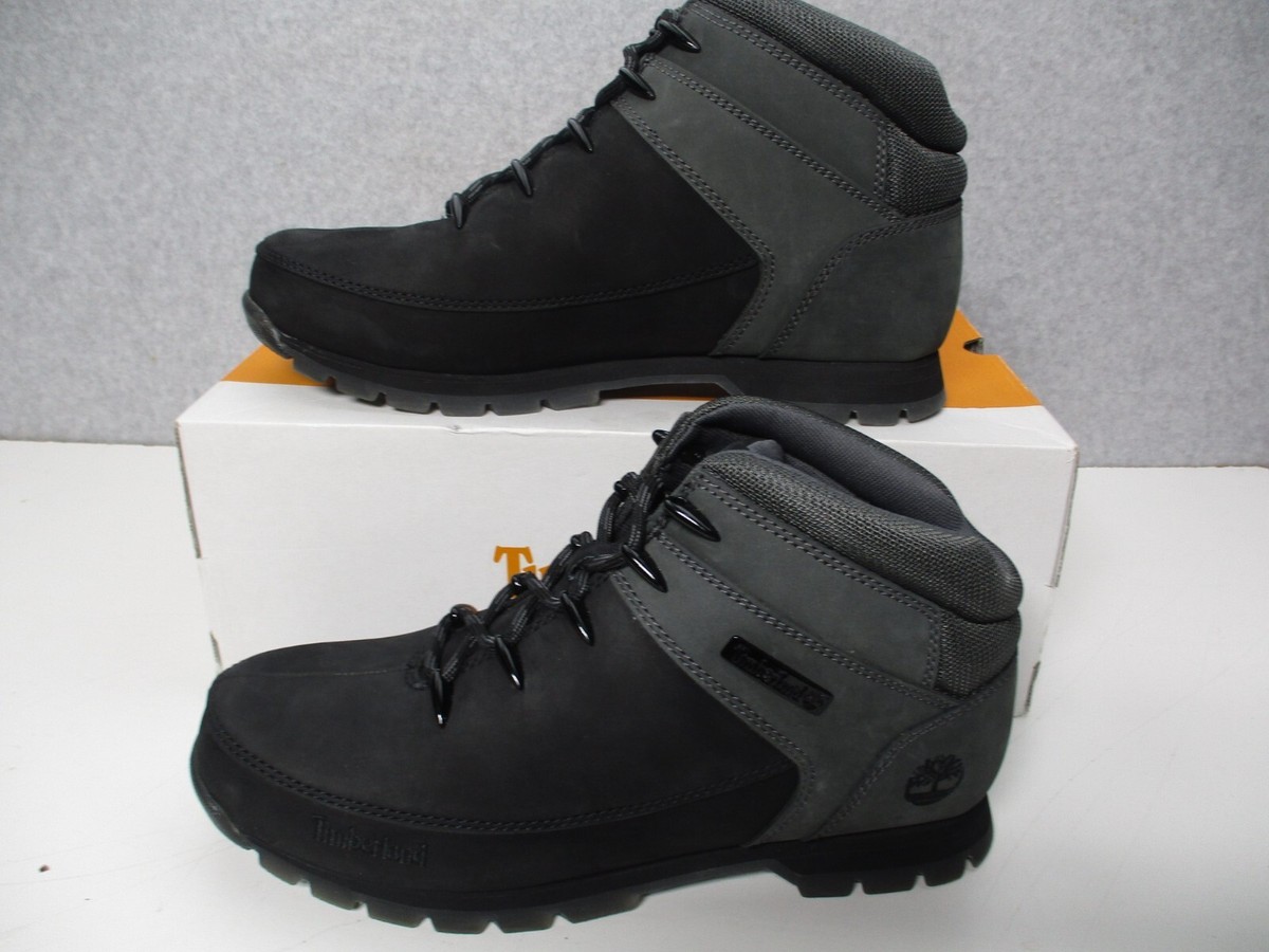 Timberland Men’s Euro Sprint Dark Grey Suede Mid Hiker Euro Sprint Boot for Men in Black main image 2