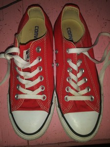 bright red converse