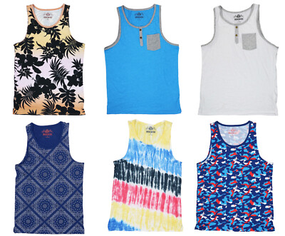 American Rag Men's Graphic Print Short Sleeveless Tank Top Pick Style & Size NWT