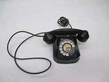 Vtg Art Deco Automatic Electric Monophone 4074 Rotary Phone Desk Telephone As Is