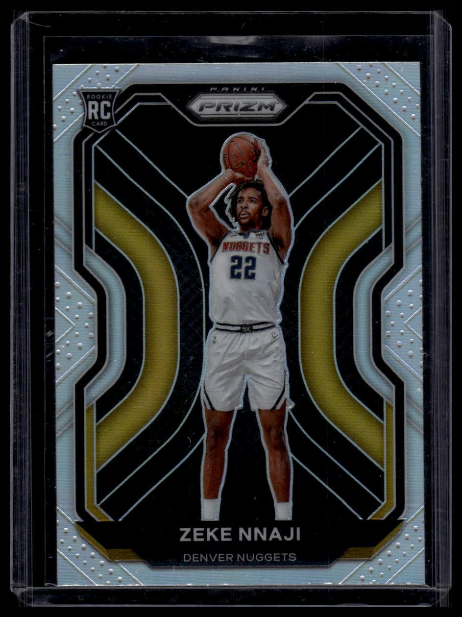 2020-21 Panini Prizm #266 Zeke Nnaji Silver Prizms Rookie RC