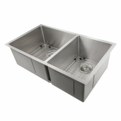 ZLINE Classic Undermount 33'' DOUBLE Bowl Sink Stainless Steel SR60D-33''