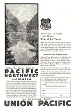 1930 Union Pacific Railroad: Puget Sound Vintage Print Ad