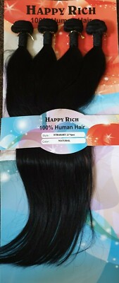 Happy Rich Echthaar Extensions - gerade - natürliche Farbe