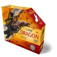 I Am Dragon 1000 Piece Creature Shaped Jigsaw Puzzle Madd Capp New