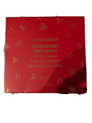 VITAMASQUES CRANBERRY AND APPLE PROBIOTIC REPAIR ~ 3 X .77 fl. oz.