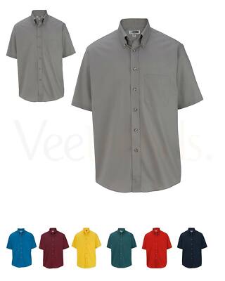 Edwards Garments 1230 Men's Easy Care Short Sleeve Poplin Tall Shirt