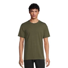 Athletic Works Men's Short Sleeve Soft T-Shirt Smoky Olive Size 2XL (50-52)