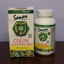 NEW Sanar Naturals Active Natural Herbal Colon Cleanser 2002 90 Capsules 03/27