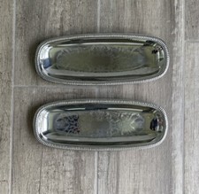 Vollrath 18-8 Stainless Steel Oval Serving Tray 82155 - 14" x 5 1/2"