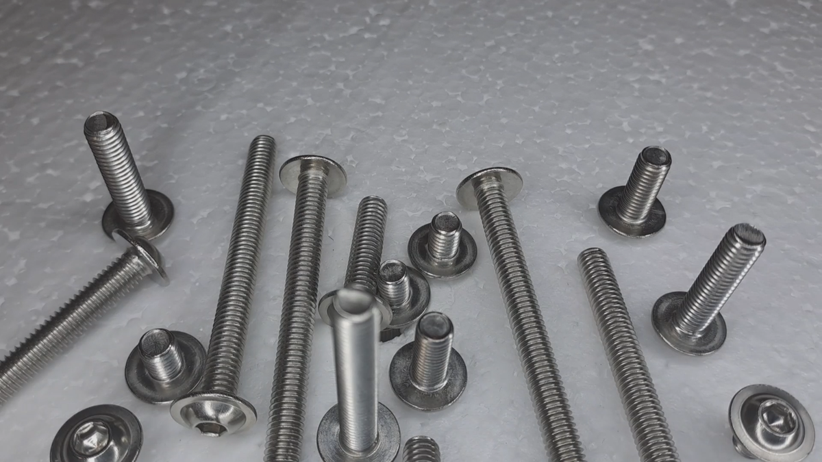 Viti A Testa Lente Con Esagono Incassato DIN 7380 - Acciaio Inox V4A - Misure M3 M4 M5