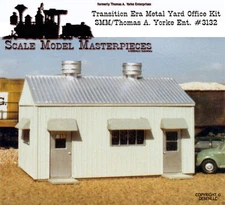 Scale Model Masterpieces/Yorke Modern Pre-Fab Metal Yard Office Kit HO