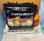 N.O.S. Vintage Miller Genuine Draft Beer Race Car Scene Lighted Motion Sign