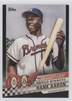 2020 Topps Decades Best Award Winners Black 39/299 Hank Aaron #DB-4 HOF o7m
