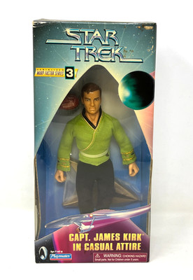 Star Trek Warp Factor Series 3 Capt. James Kirk In Casual Attire 9'' Figure New