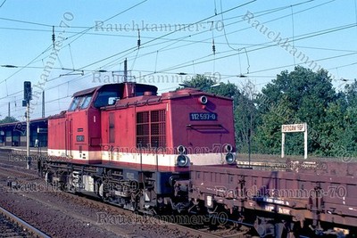 DR 112 597-0  Potsdam Hbf 1991 / org. Farb-Dia + Datei!  811#09