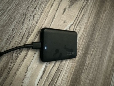ZGEAR Slim Portable Power Bank with Dual USB Ports - Black