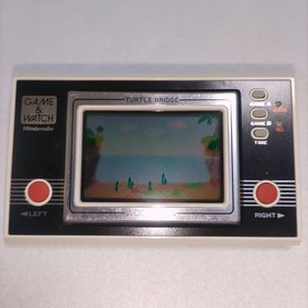 Nintendo Game & Watch Turtle Bridge TL-28 Wide Screen Vintage Japan Tested Used