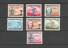 T3545 Haïti 1960 Jeux Olympiques 7v. MNH