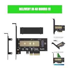 M.2 NVMe to PCIe 4.0 x4 Adapter Card with Aluminum Heatsink