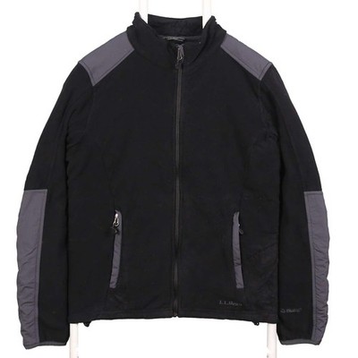 L.L. Bean Herren Jacke schwarz S Fleece Outdoor Full Zip