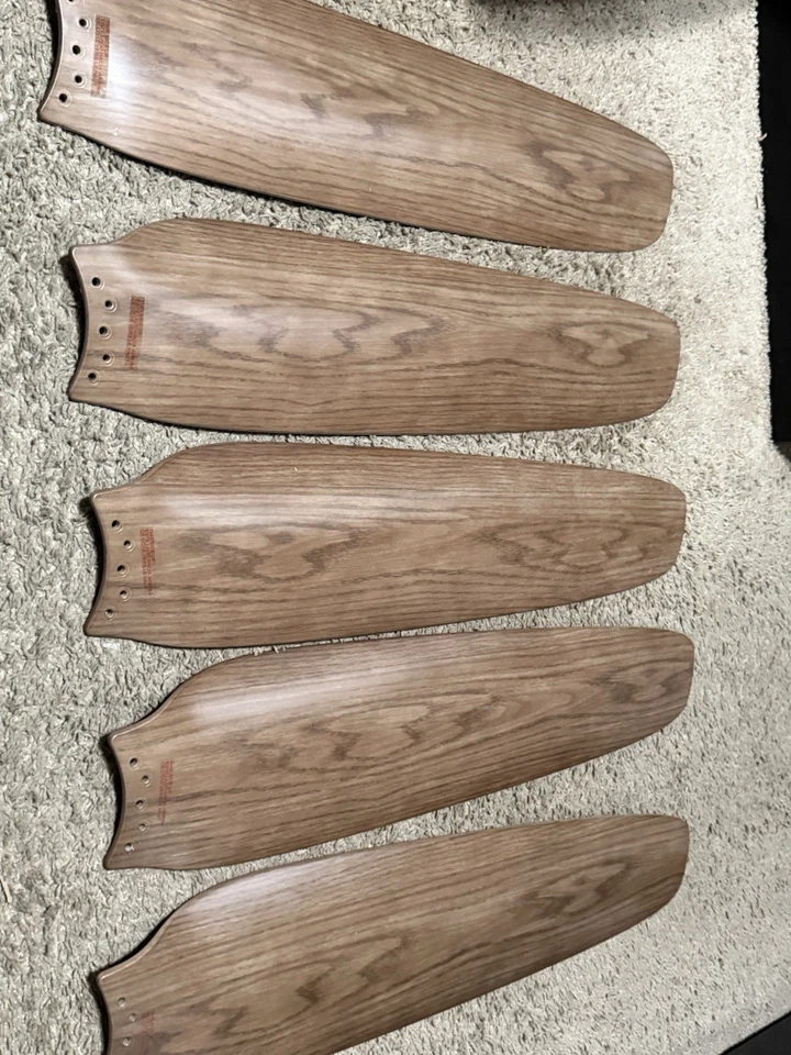 5X Plastic Fan Blades FOR Hampton Bay Ceva 54" 1008601948 Ceiling Fan READ - Image 4 of 4