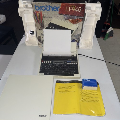 Brother EP-45 Vintage Compact Portable Electronic Typewriter in Original Box!