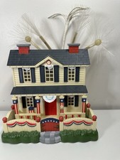 Avon Patriotic Lighted Fiber Optic House 4th ...