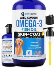 Omega 3 Fish Oil For Dogs - Better Than Salmon Oil - Dog Fish Oil Supplement 8oz