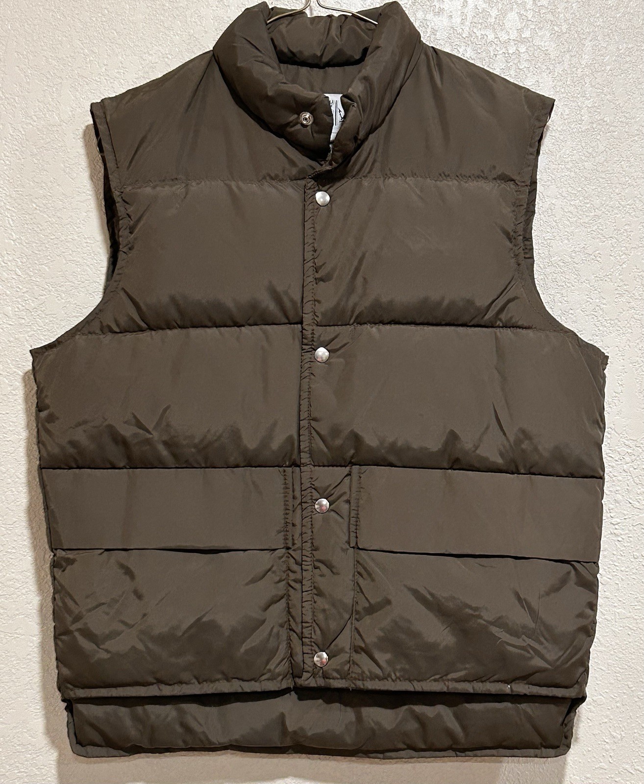 Vintage Rocky Mountain Goose Down Men’s Small Brown Hunter Camping Puffer Vest