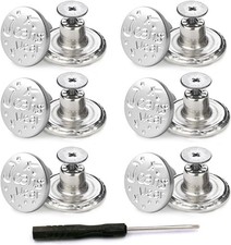 12 Sets 17mm Replacement Jean Buttons for Sewing Metal Jeans,No-sew Style 2