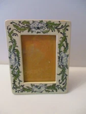 Santa Barbara Ceramic Design Floral Ceramic Frame 8" x 10" 1986