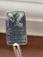 1g Eagle Wessex Mint 999.9 Fine Silver Bar