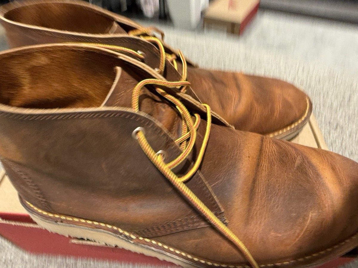 Red Wing 3622 Weekender Chukka Boots Brown Leather Men’s Size 8 Made in USA Red Wing Weekender Chukka Boot 3622 Rough & Tough - Brown  main image 2