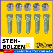 10X Radbolzen M12 + Radmutter Für Astra J Mokka J13 Zafira C Opel 9595179 328004