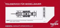 Herpa Teileservice 1:87 Fahrgestell Tandem-AnhäNger FüR VolumenzüGe H0 085540