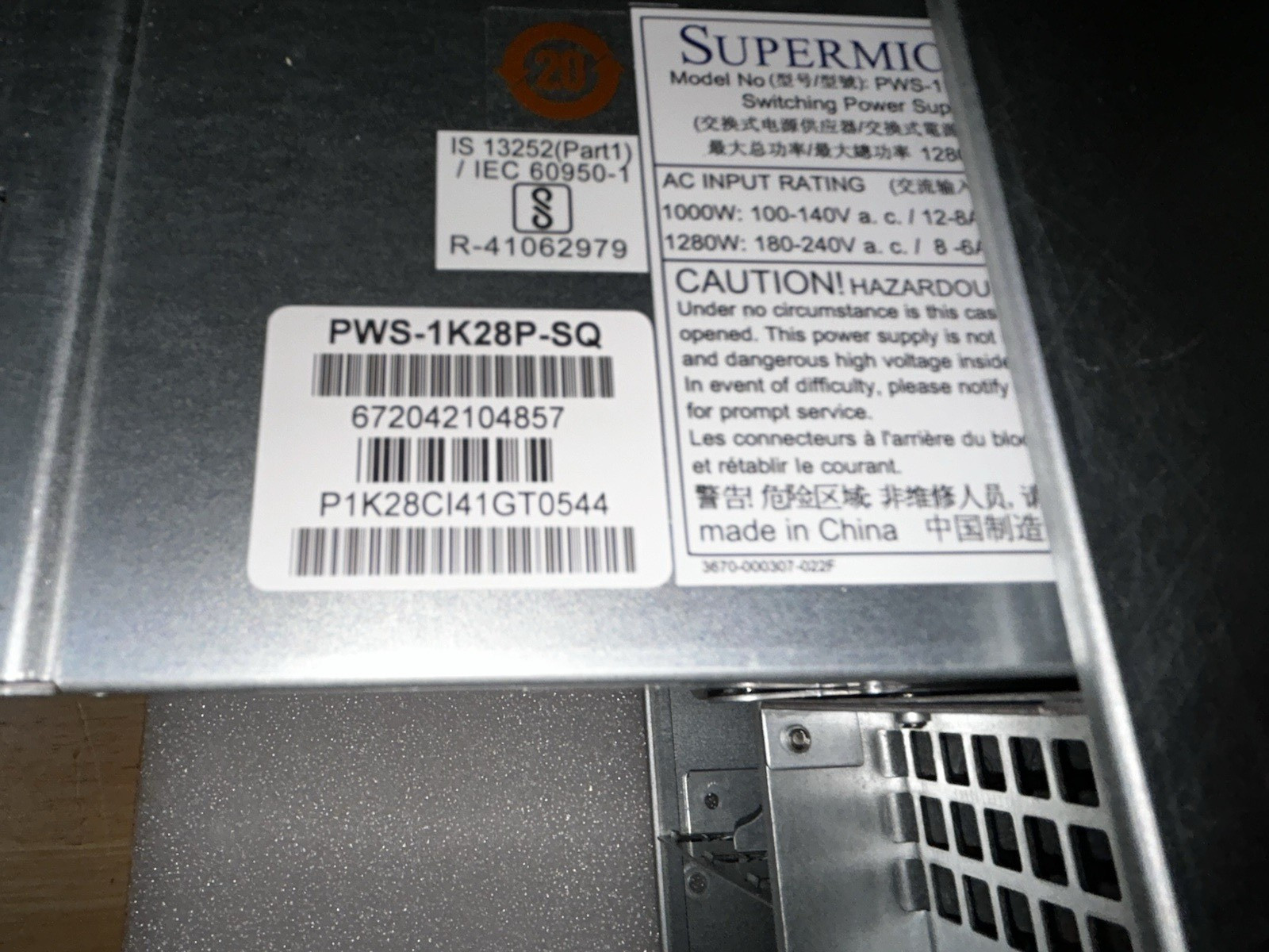 *No Motherboard* Supermicro CSE-847 4U 36-Bay SAS2 2x 1280W PSU