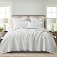 Rowan White Quilt Set- HomThreads by Levtex Home