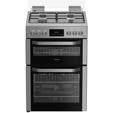 Hotpoint HDG6GDCX Refurbished 60cm Gas Cooker - Stainless S 79047819/1/HDG6GDCX