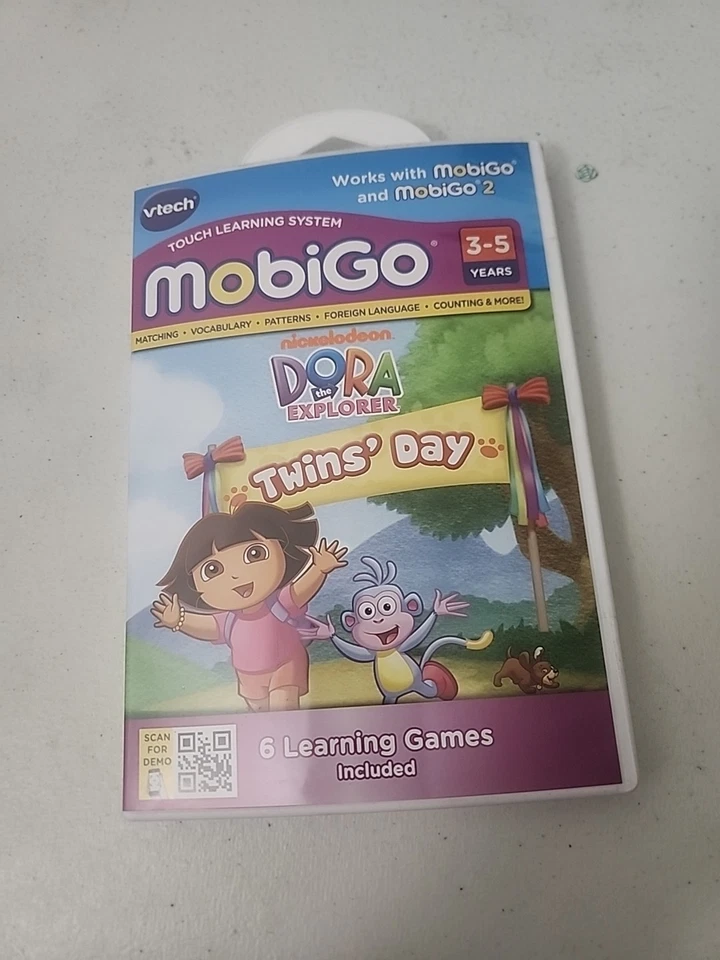 Vtech Mobigo Touch Learning System Dora The Explorer Twins Day 6 Learning Games  - Image 2 of 4