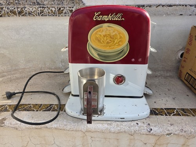 #ad #ad Campbell#x27;s Red White Soup Advertising Sign Electric Mixer Dispenser Collectible $1700.00