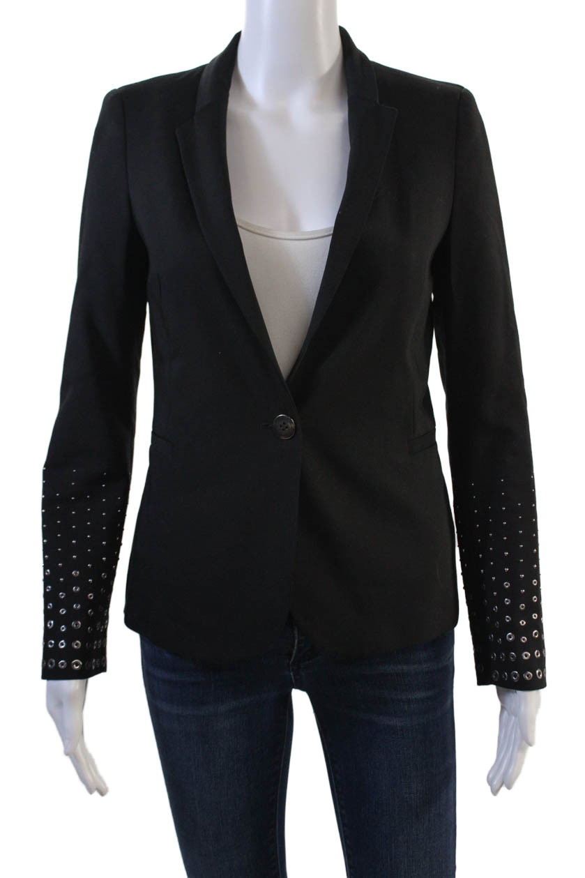 Zara Basic Womens Grommet Single Button Blazer Ja… - image 1