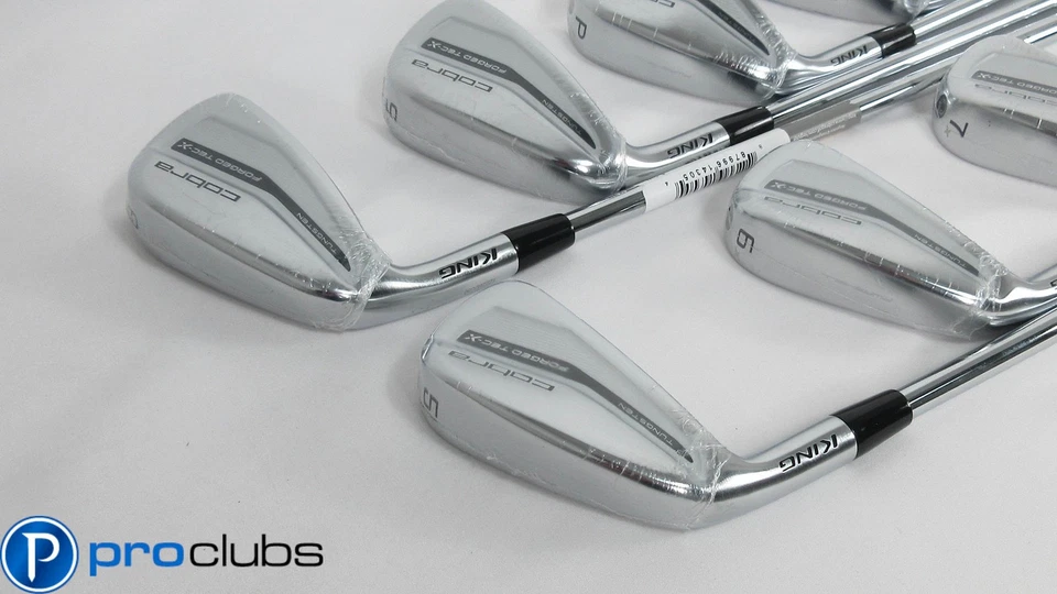 NEW Left Handed COBRA '2022 KING FORGED TEC-X IRONS 5-PW,GW STEEL REGULAR 413411 - Image 2 of 4