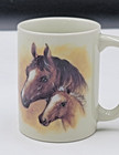 Horse-Mare-Foal-Colt Coffee Tea Ceramic Mug, Otagiri from Japan — photo 2